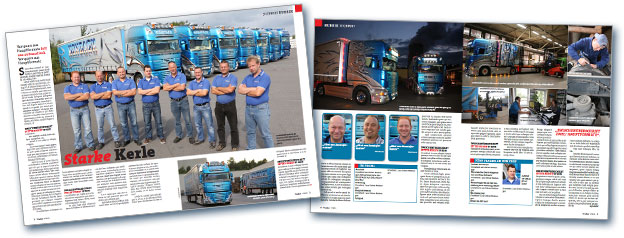 Firmenporträt in Trucker-Magazin